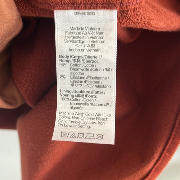 Madewell | NWT Deep Orange Red Oversized Button Down Shacket - Picture 9 of 9